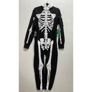 Zip Up Full Body Skeleton Jumpsuit Size Medium New with Tags Tipsy Elves Brand